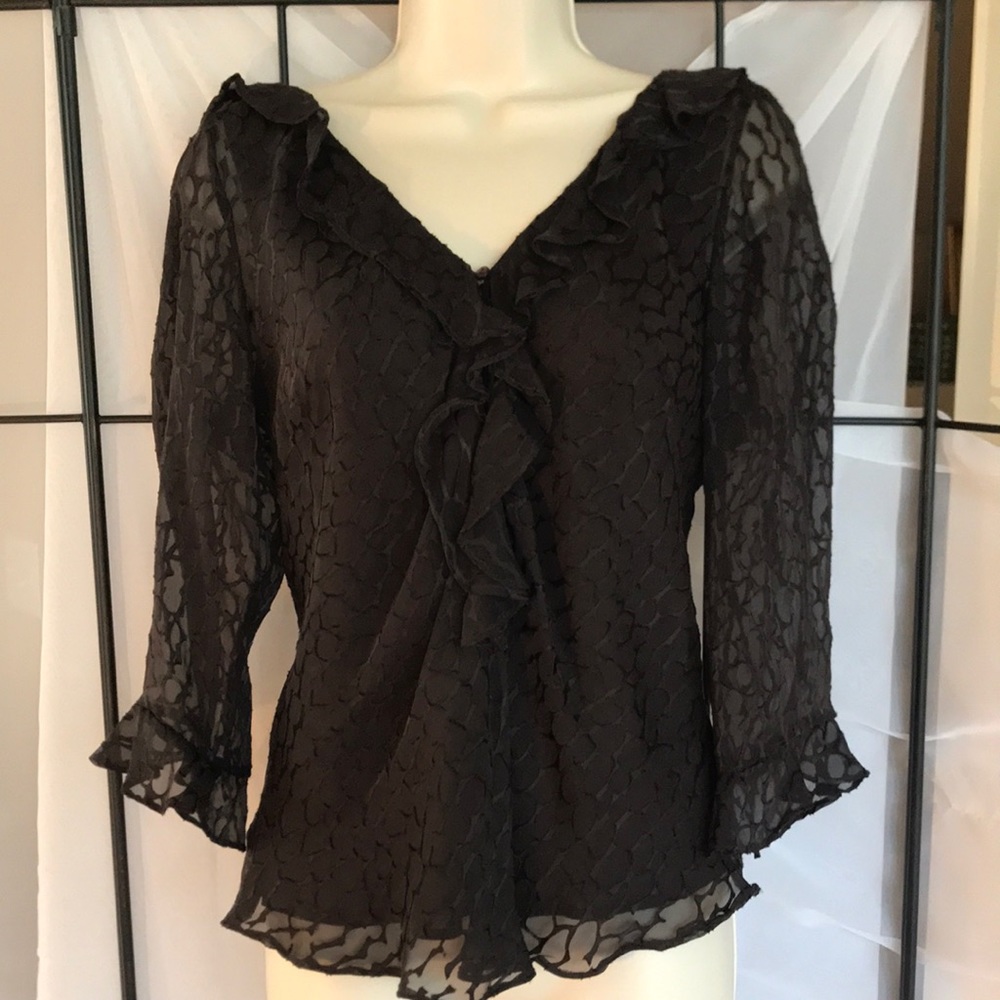 E C I New York, Silk Blouse. Size Medium